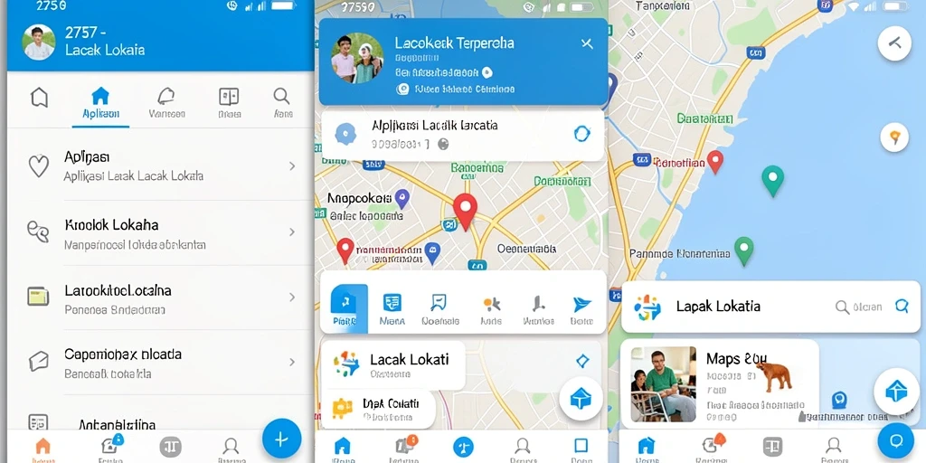 Tampilan antarmuka aplikasi Lacak Lokasi 2757 yang memudahkan navigasi.