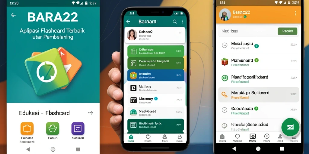 Antarmuka aplikasi BARA22 yang interaktif dan user-friendly.