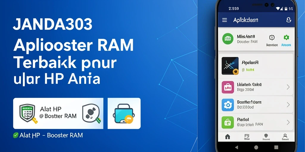Tampilan antarmuka JANDA303 yang memudahkan pengguna mengelola RAM.