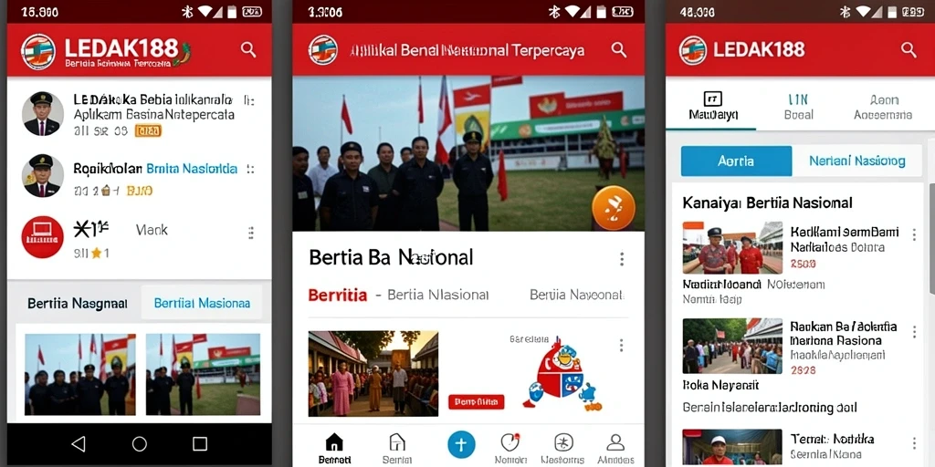 Tampilan utama LEDAK188 dengan beragam berita nasional.
