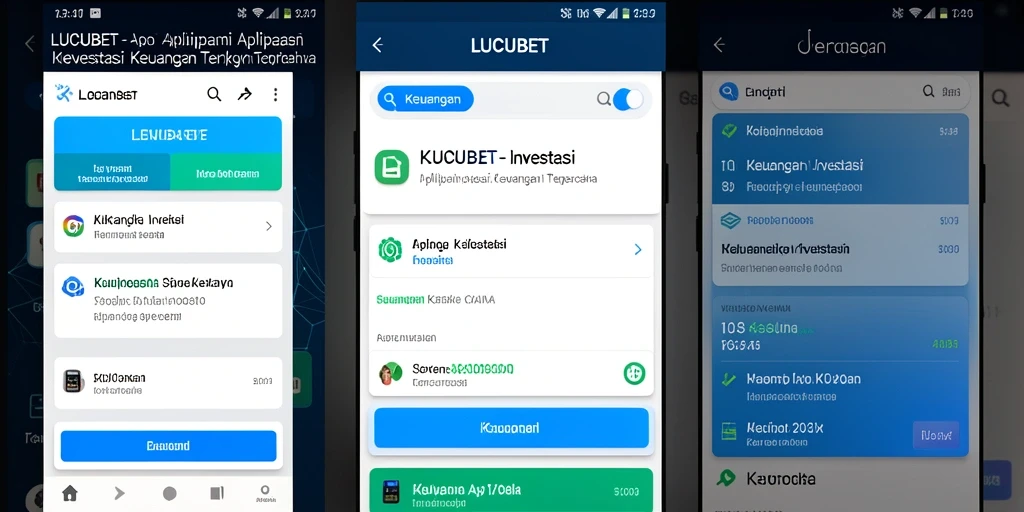 Tampilan antarmuka LUCUBET yang modern dan intuitif.