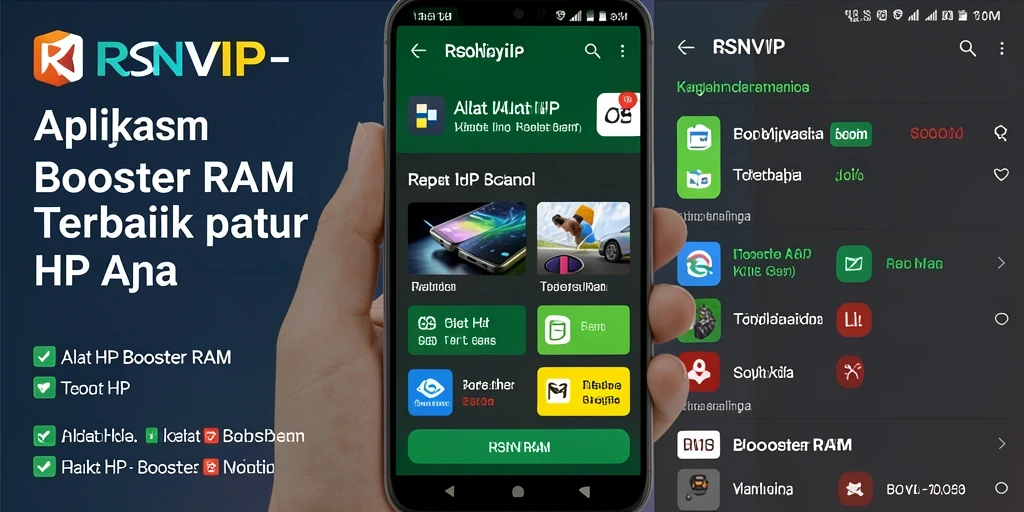 Antarmuka RSNVIP yang sederhana dan efektif untuk meningkatkan kinerja HP.